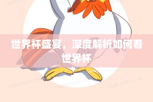 世界杯盛宴，深度解析如何看世界杯