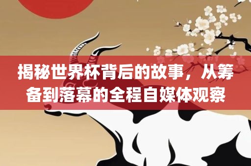 揭秘世界杯背后眉山市正发家政服务有限公司的故事，从筹备到落幕的全程自媒体观察