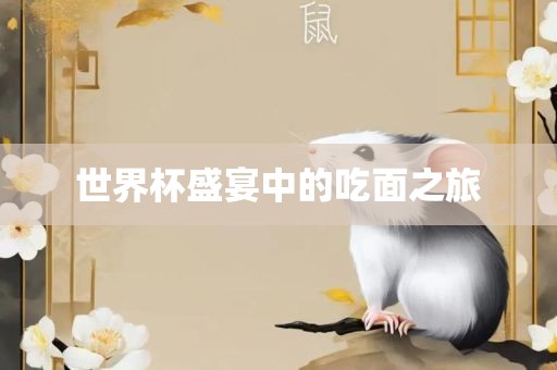 世界杯盛宴中的吃面之旅