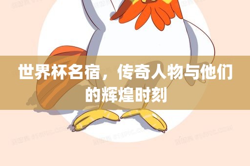 世界杯名宿，传奇人物与他们的辉煌时刻