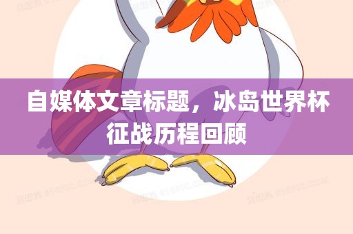 自媒体文章标题，冰岛世界杯征战历程回顾