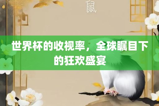 世界杯的收视率，全球瞩目下的狂欢盛宴