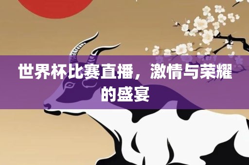 世界杯比赛直播，激情与荣耀的盛宴