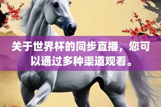 关于世界杯的同步直播，您可以通过多种渠道观看。