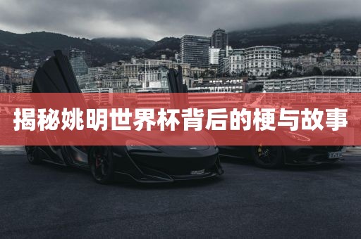 揭秘姚明世界杯背后的梗与故事