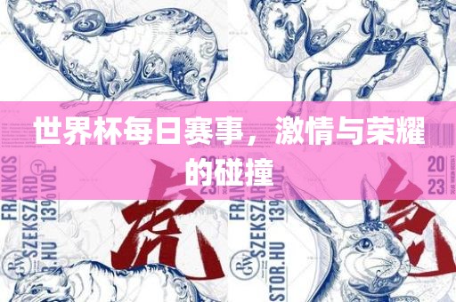 世界杯每日赛事，激情与荣耀的碰撞
