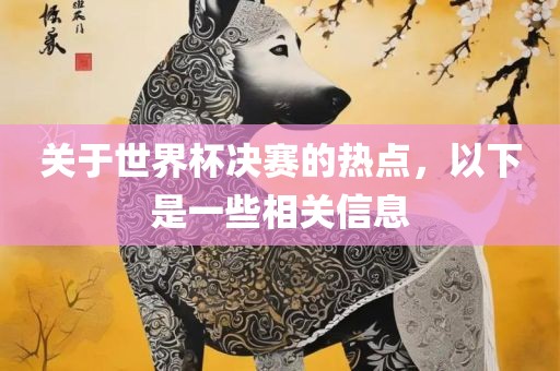 关于世界杯决赛的热点，以下是一些相关信息