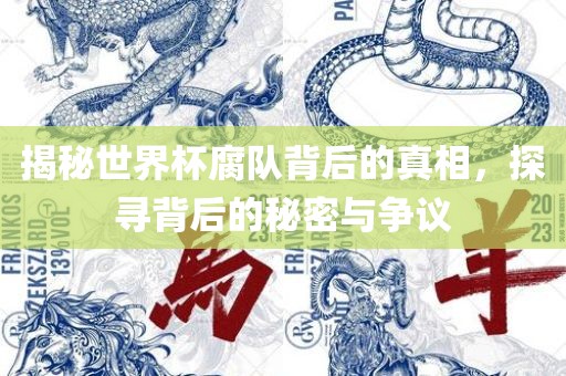 揭秘世界杯腐队背后的真相，探寻背后的秘密与争议眉山市正发家政服务有限公司