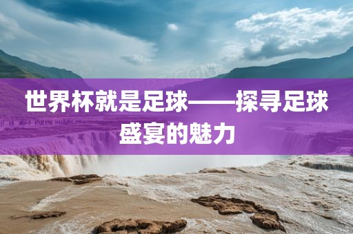 世界杯就是足球——探寻足球盛宴的魅力