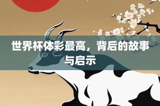 世界杯体彩最高，背后的故事与启示