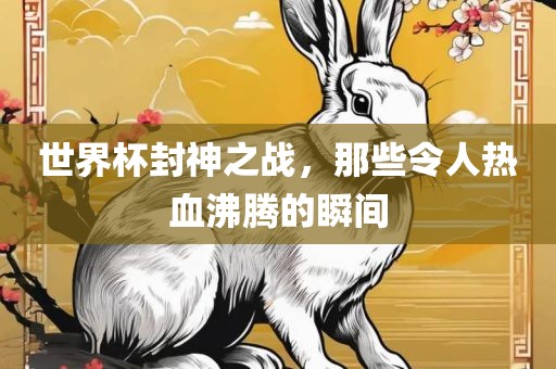 世界杯封神之战，那些令人热血沸腾的瞬间