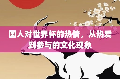 国人对世界杯的热情，从热爱到参与的文化现象