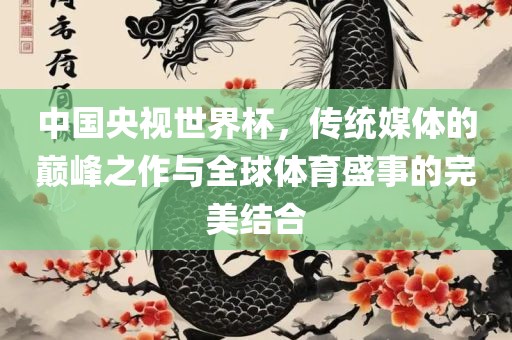 中国央视世界杯，传统媒体的巅峰之作与全球体育盛事的完美结合