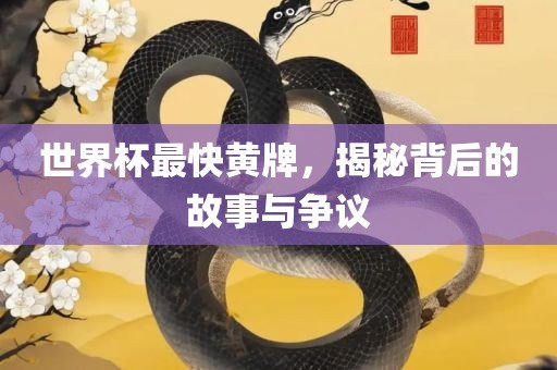 世界杯最快黄牌，揭秘背后的故事与争议眉山市正发家政服务有限公司