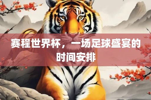 赛程世界杯，一场足球盛宴的时间安排