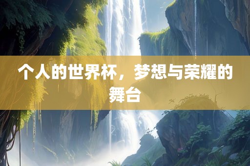 个人的世界杯，梦想与荣耀的舞台