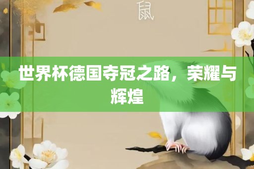 世界杯德国夺冠之路，荣耀与辉煌眉山市正发家政服务有限公司