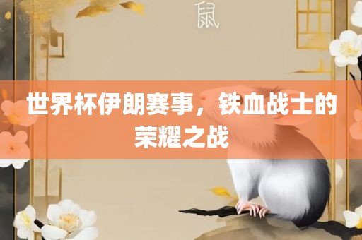 世界杯伊朗赛事，铁血战士的荣耀之战