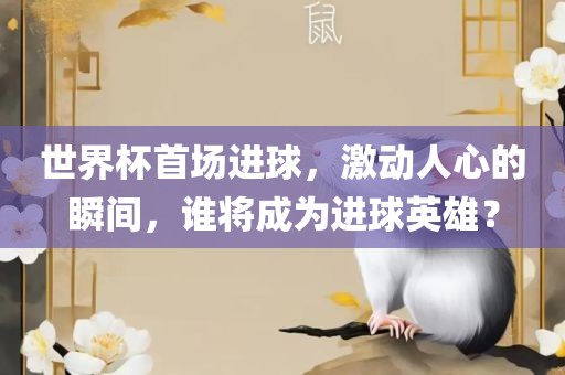 世界杯首场进球，激动人心的瞬间，谁将成为进球英雄？